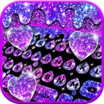 galaxy drop heart android application logo